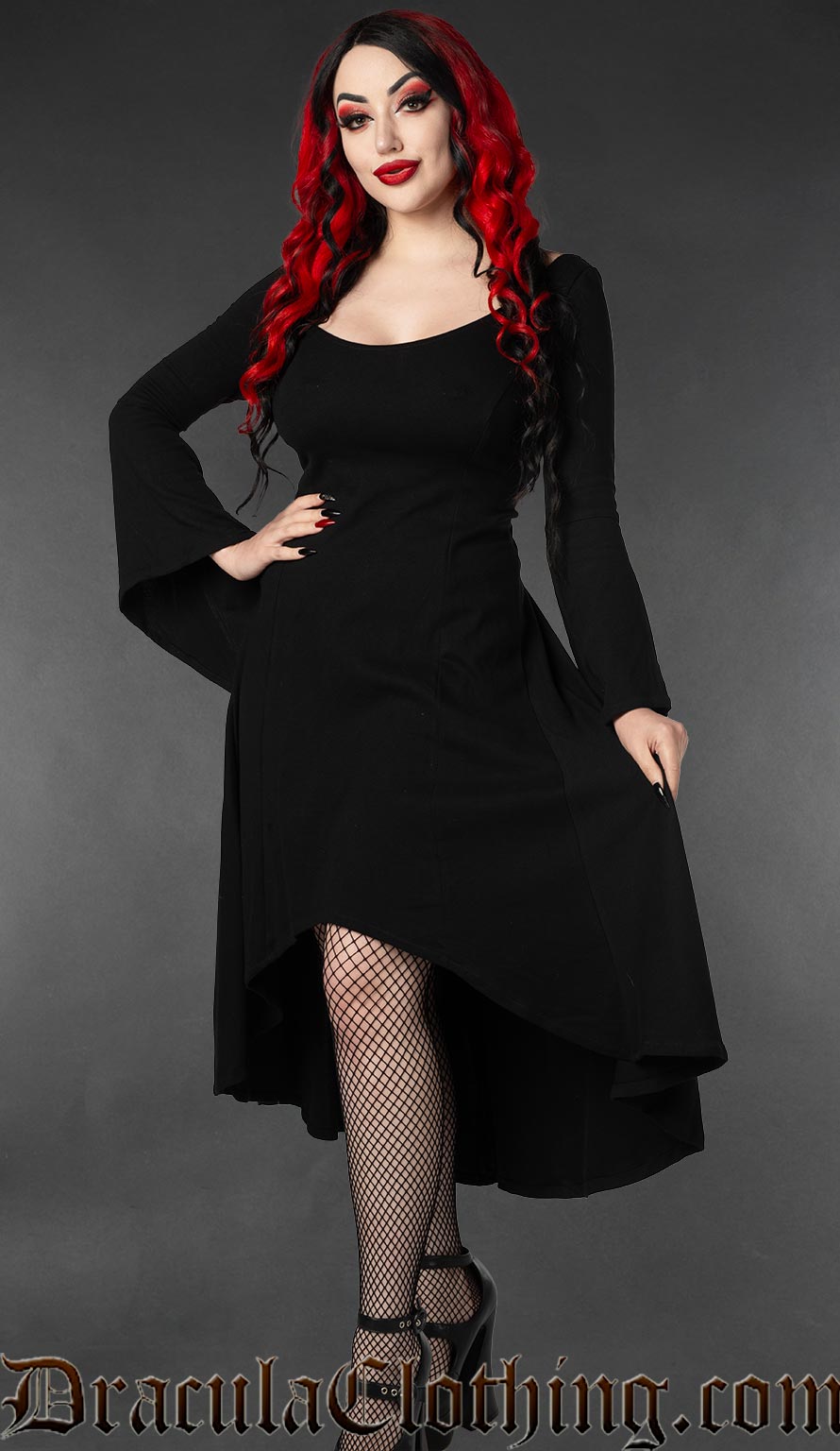 Long Bodycon Collar Dress L