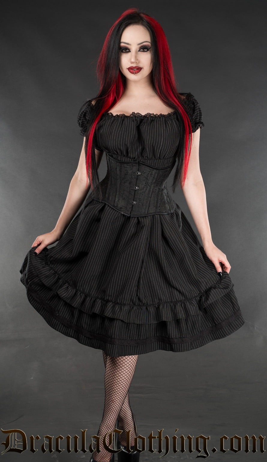 Pinstripe Gothabilly Dress Pinstripe Gothabilly Dress
