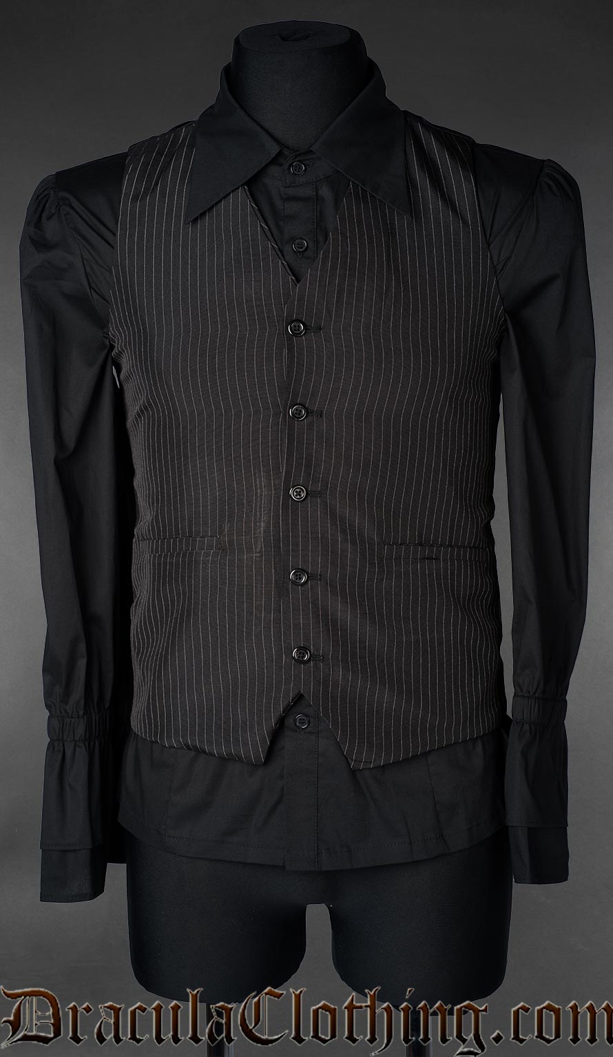 Pinstripe Vest DraculaClothing Pinstripe Vest DraculaClothing