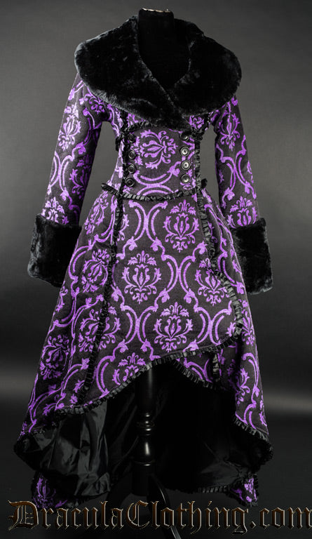 evil queen purple dress Evil Queen Costume Fairy Tale Sexy 2 Pc Purple & Black Dress W/ Cape & Crown