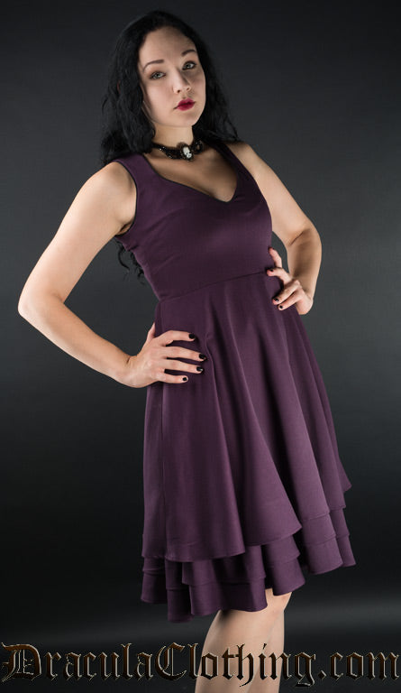 Purple Three Layer Dress DraculaClothing Purple Three Layer Dress DraculaClothing