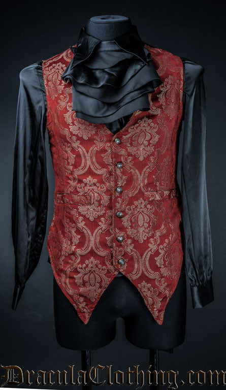 Red Royal Long Vest – DraculaClothing Red Royal Long Vest – DraculaClothing