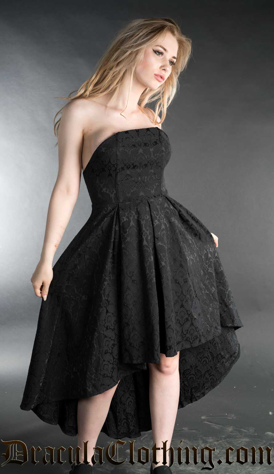 strapless brocade dress Strapless Brocade Dress – DraculaClothing
