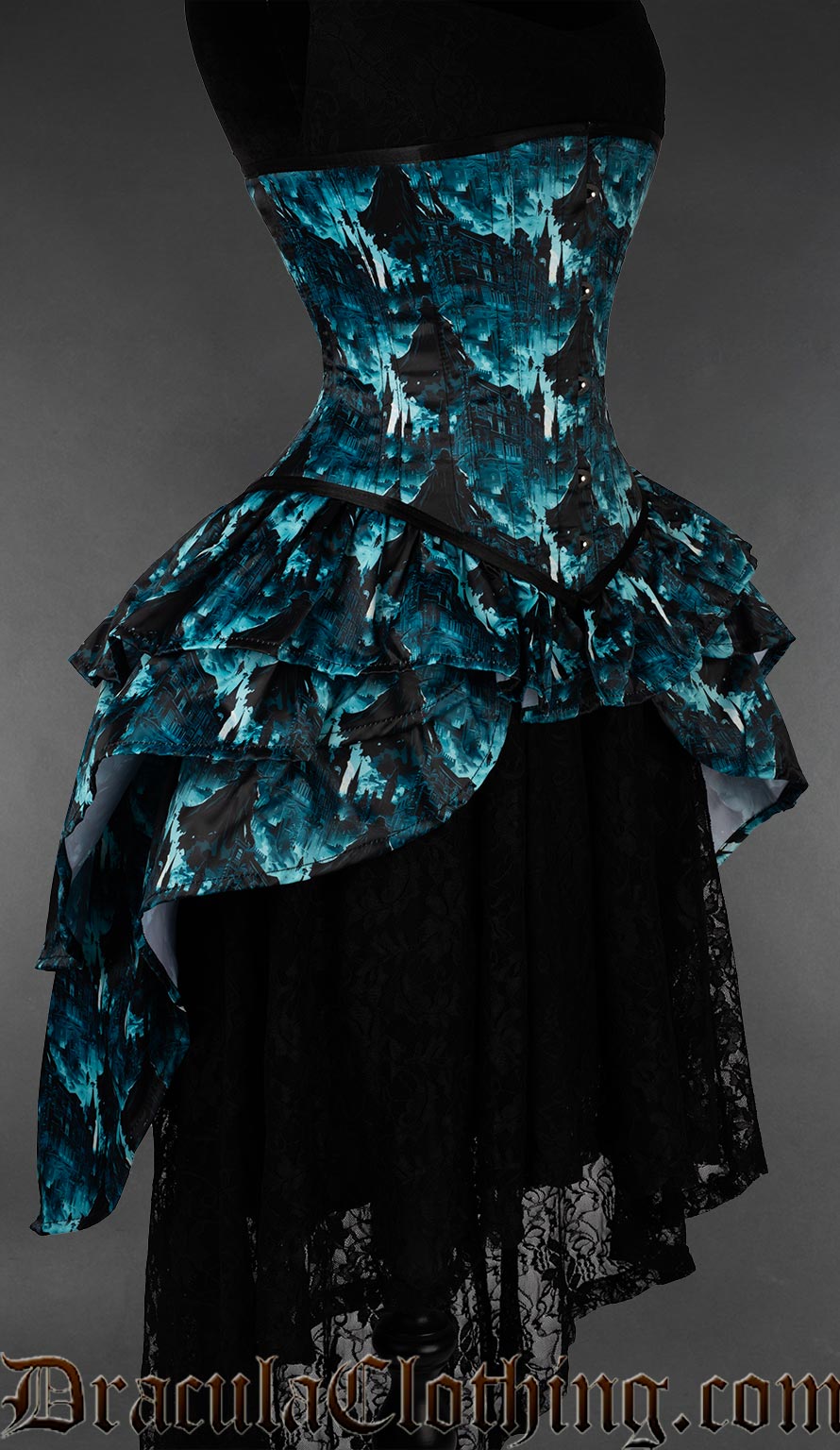 Vampire Bustle Corset DraculaClothing Vampire Bustle Corset DraculaClothing