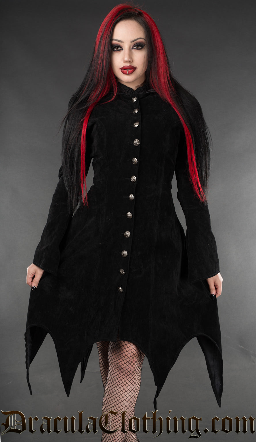 Black Witch Coat DraculaClothing Black Witch Coat DraculaClothing