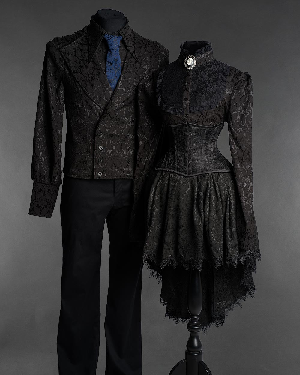 Cotton Brocade Couple Outfit