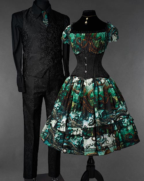 Kraken Print Dress
