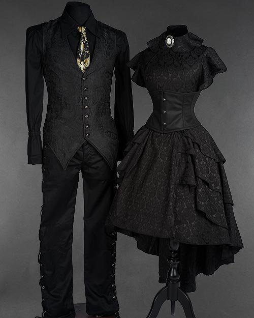 Gothic Elegance: Two Outfits, Goth Vibe