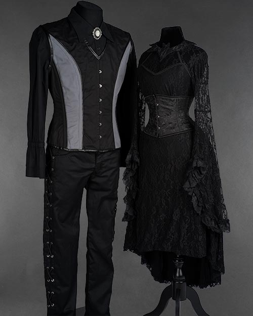 Elegant Bat Lace Outfit