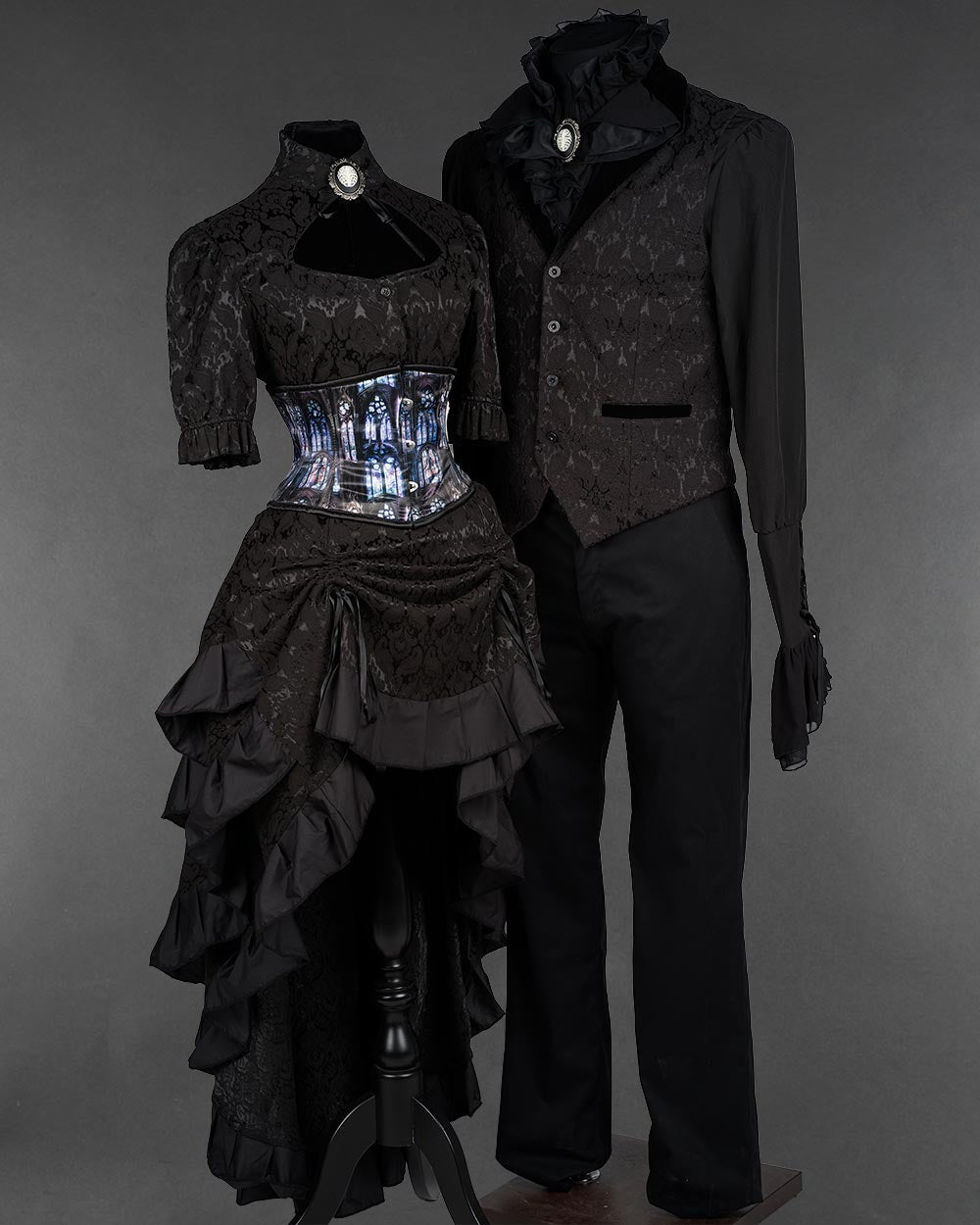 Midnight Gothic Cathedral Couple