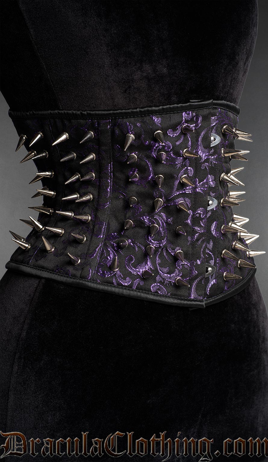 Amethyst Spiked Waist Cincher