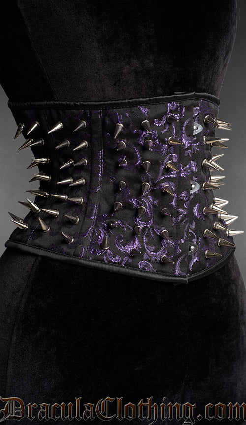 Amethyst Spiked Waist Cincher