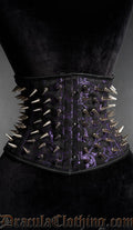 Amethyst Spiked Waist Cincher