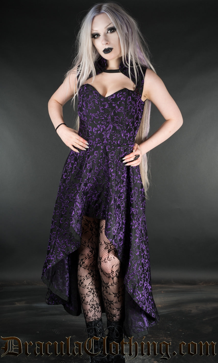 Amethyst Steel Choker Dress