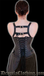 Leather Steampunk Aviator Corset