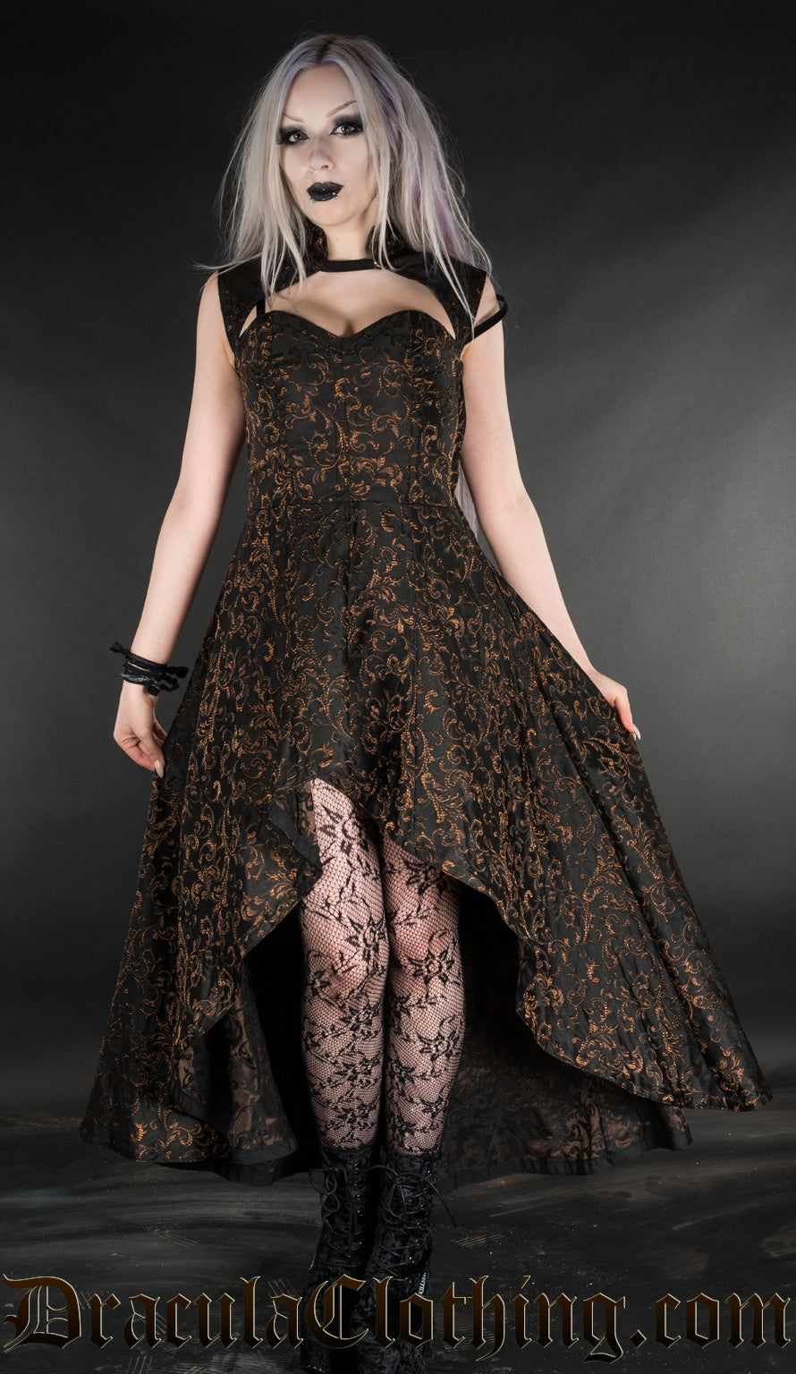 Axinite Steel Choker Dress