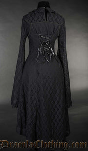 Bat Trumpet Sleeve Dress