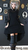 Bat Trumpet Sleeve Dress