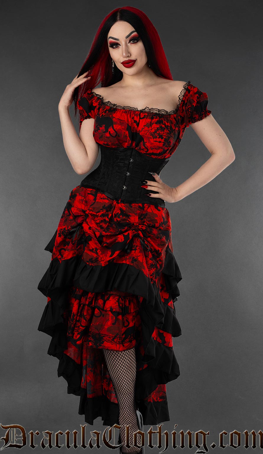 Bats And Cats Gothabilly Dress