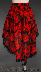Bats And Cats High Low Skirt