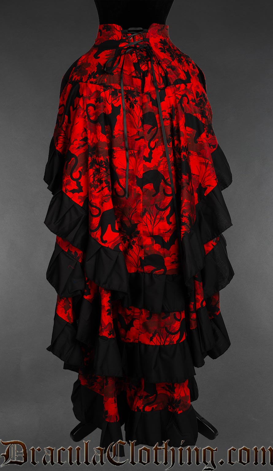 Bats And Cats Layer Bustle Skirt