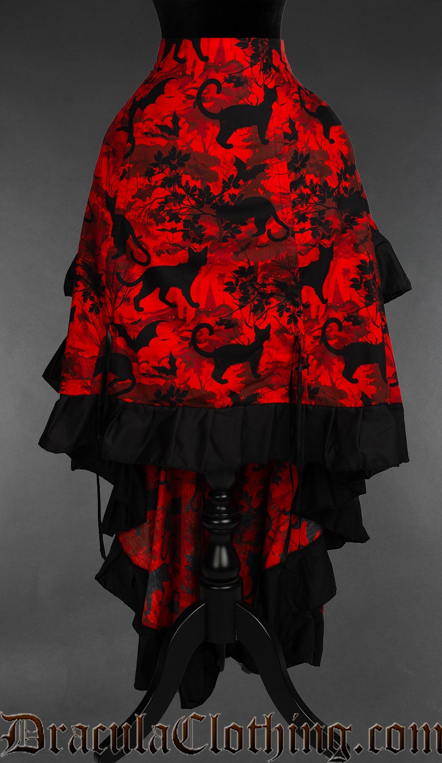 Bats And Cats Layer Bustle Skirt