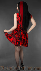 Bats And Cats Velvet Pocket Dress