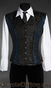 Black And Blue Corset Vest