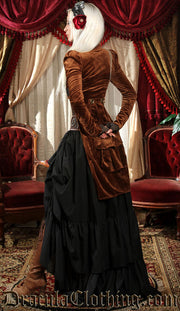 Brown Openbust Tailcoat