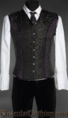 Black And Purple Corset Vest