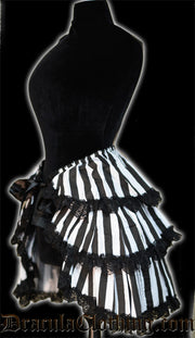 Black and White Overskirt