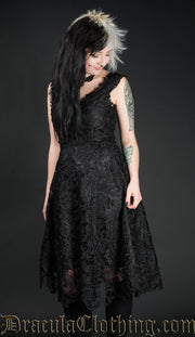 Black Art Deco Dress