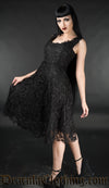 Black Art Deco Dress