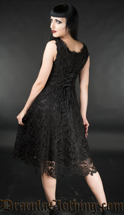 Black Art Deco Dress