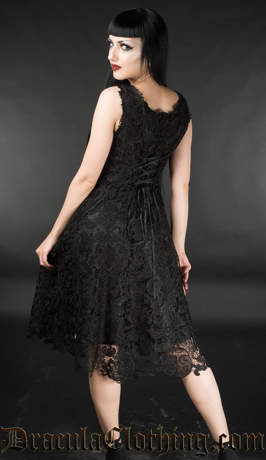 Black Art Deco Dress