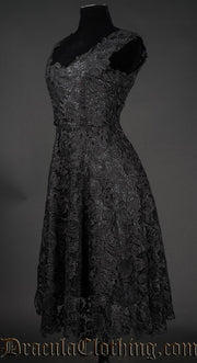 Black Art Deco Dress