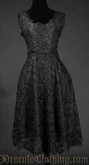 Black Art Deco Dress