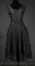 Black Art Deco Dress