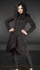 Black Brocade Autumn Coat