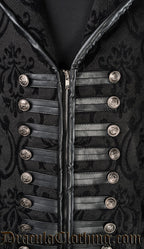 Black Brocade Captain Coat