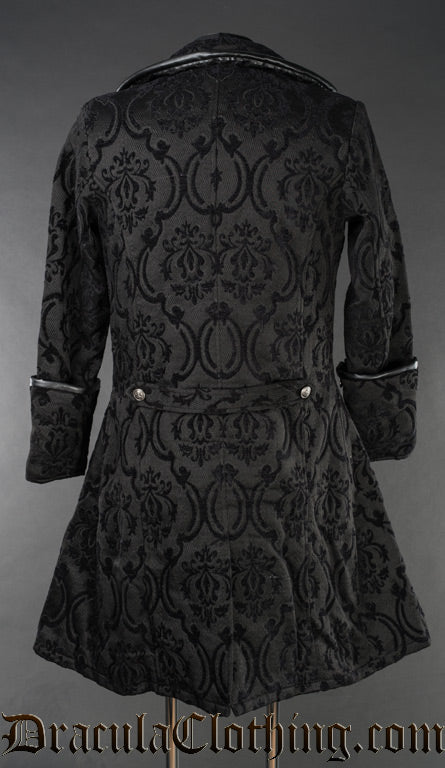 Black Brocade Captain Coat