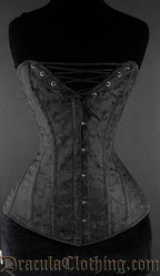 Black Brocade Cleavage Corset