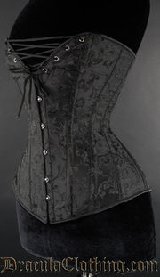 Black Brocade Cleavage Corset