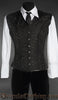 Black Brocade Corset Vest