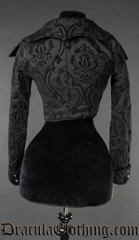 Black Brocade Evil Queen Jacket