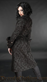 Black Brocade Female Admiral Coat