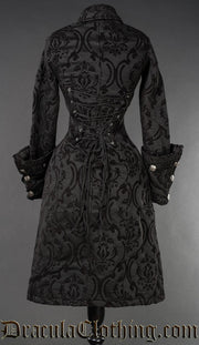 Black Brocade Female Admiral Coat