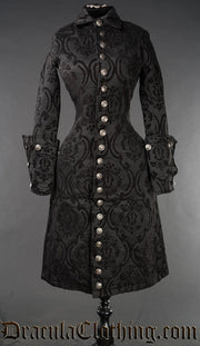 Black Brocade Female Admiral Coat