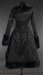 Black Brocade Frock Coat