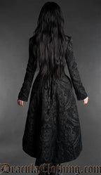 Black Brocade Gothic Victorian Tailcoat